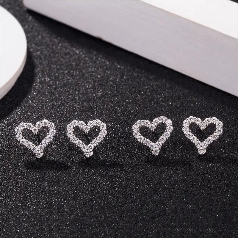 Korean version of the earrings sweet temperament female S925