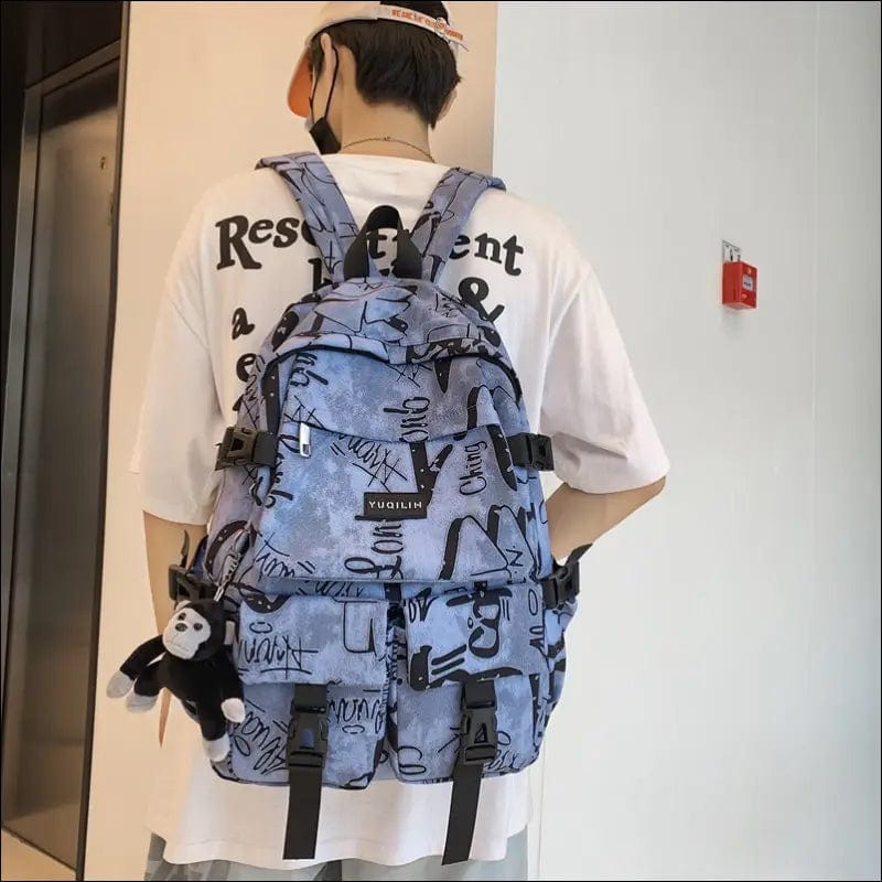 Korean version of the graffiti men’s casual shoulder bag