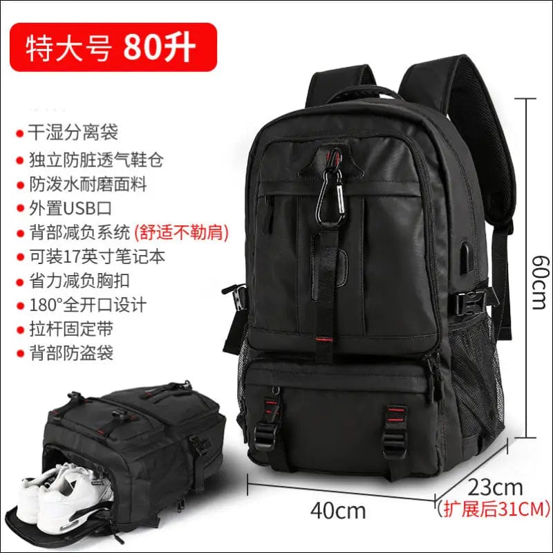Large capacity backpack Male super male shoulder bag travel