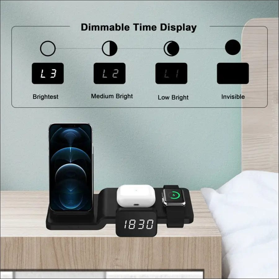 LED Electric Alarm Clock Digital Thermometer Date 15W
