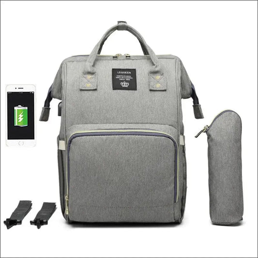 Lequence Mommy Package Charge USB Backpack Multifunctional