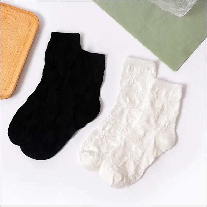 LOLITA Lolita Lei Silk Floral Heap Stack Socks Japanese JK