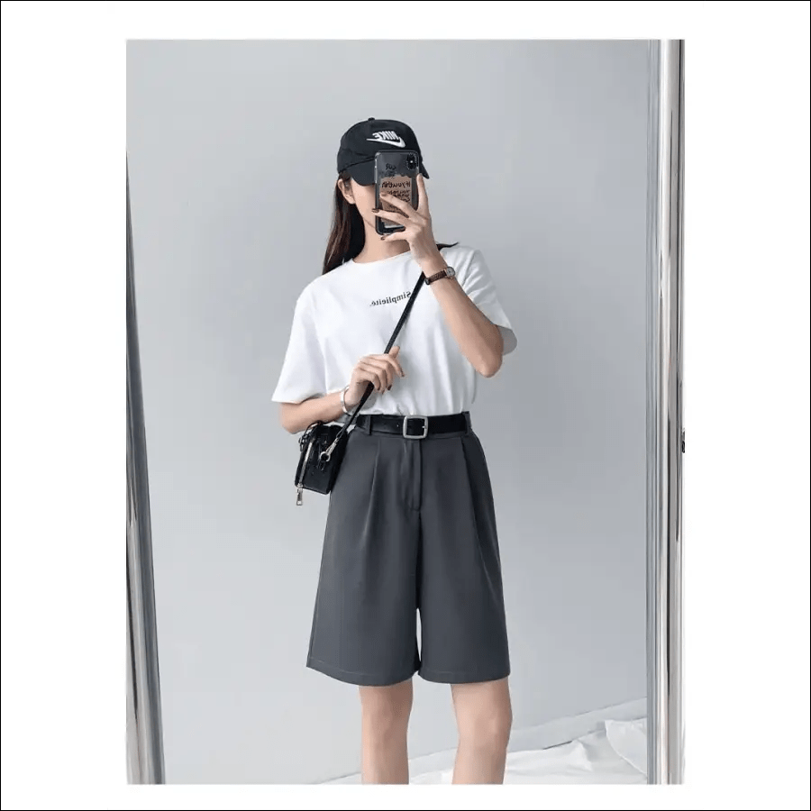 Lui Van Fan Summer thin section high waist slim easing