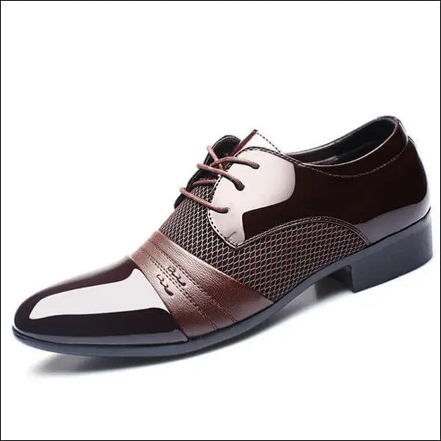 Luxury Brand Men Shoes Men’s Flats Patent Leather Classic