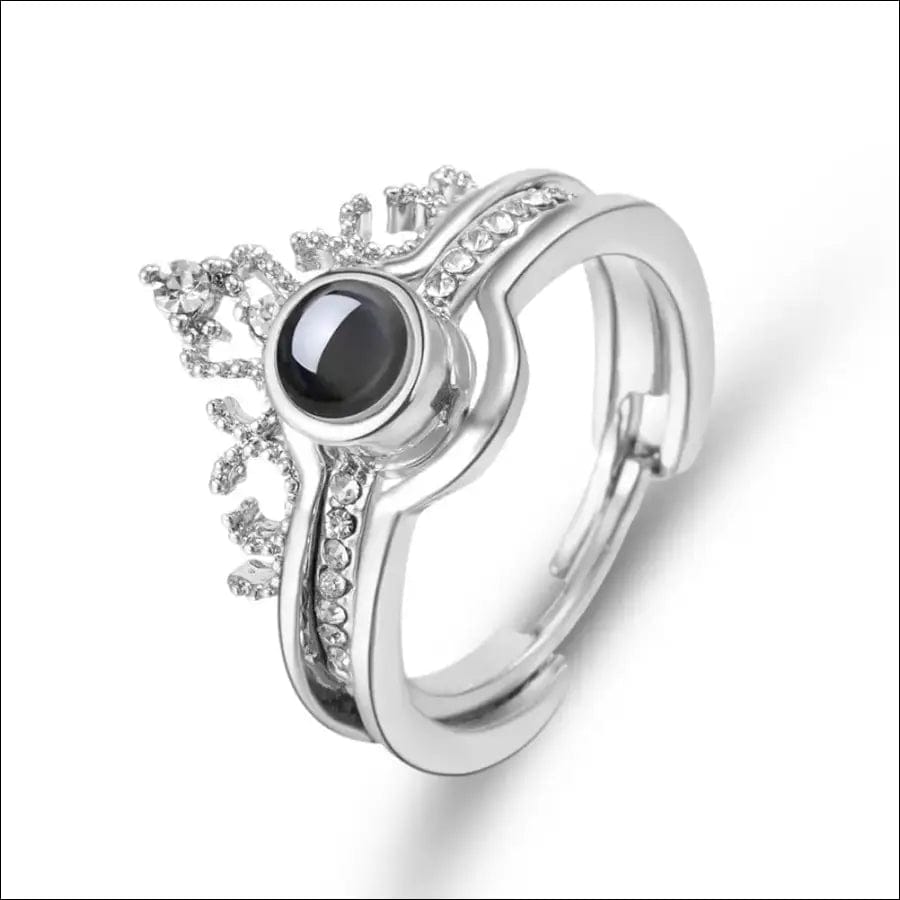 Luxury Female Bridal Wedding Ring Set Fashion I Love You 100