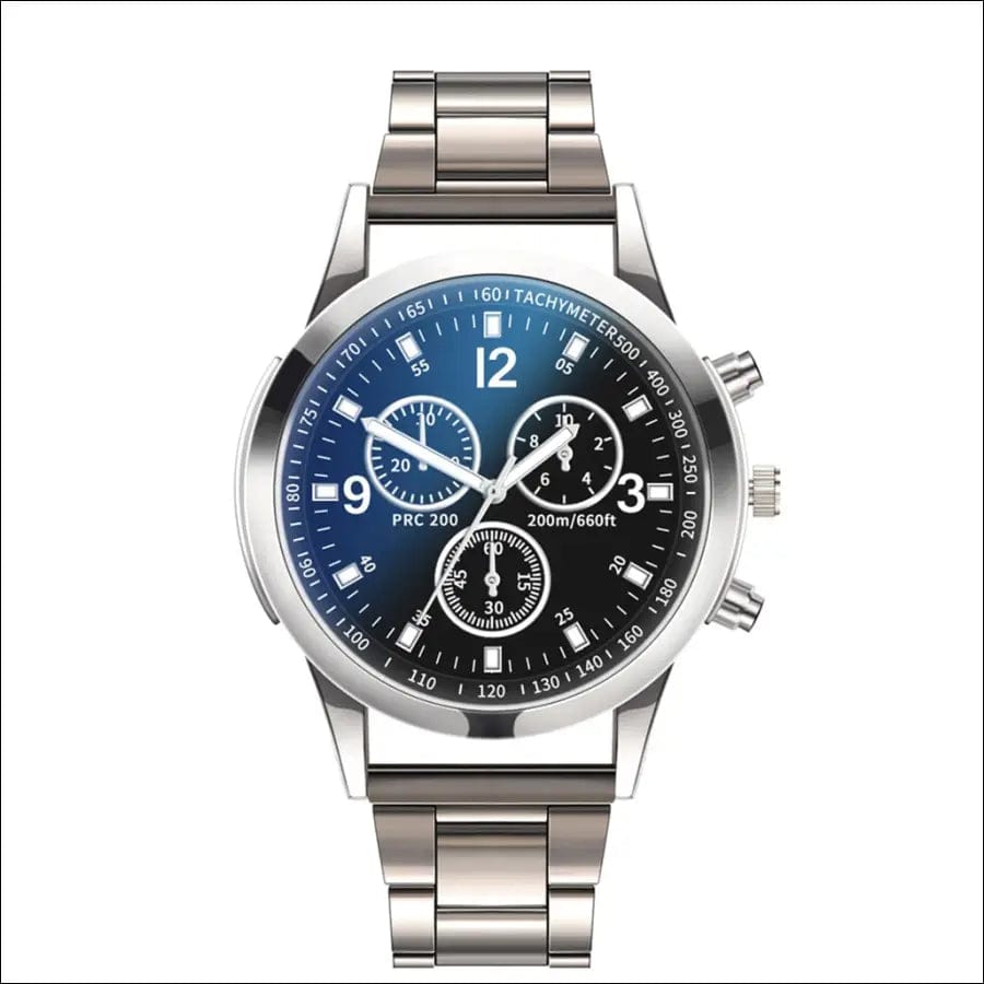 Luxury Men’s Business Quartz Watches Stainless Steel Round