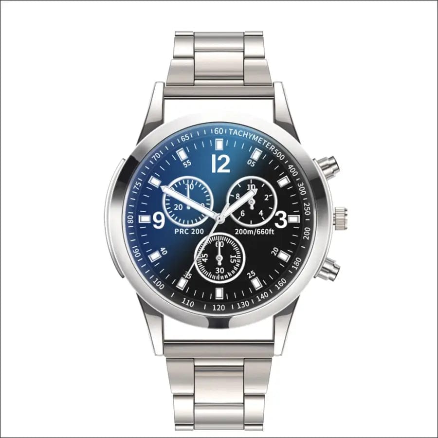 Luxury Men’s Business Quartz Watches Stainless Steel Round