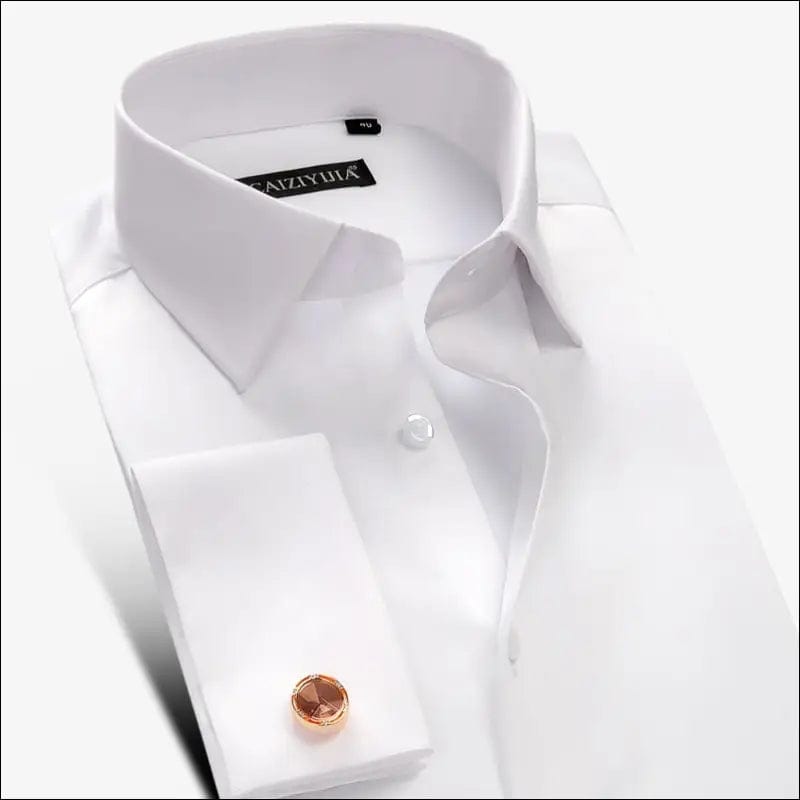 Luxury Mercerized Cotton French Cuff Button Shirts Long