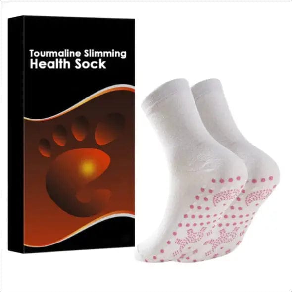 Lymphatic Slimming Health Socks - White (1 Pairs/set) ?Buy 2