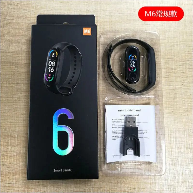 M6 smart bracelet heart rate blood pressure bluetooth step