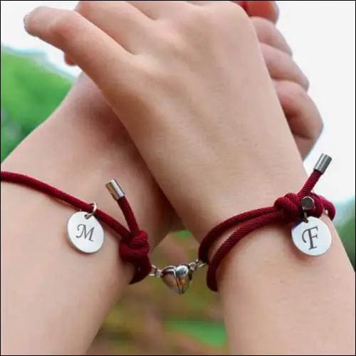 Magnetisches Armband mit Buchstaben - 39110654-a-schwarz