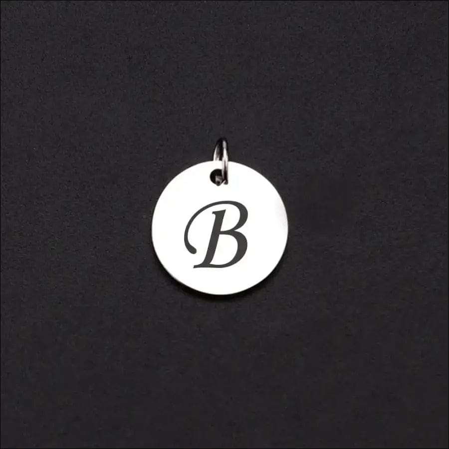 Magnetisches Armband mit Buchstaben - B / Schwarz -