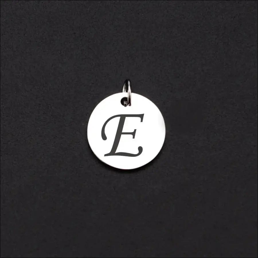 Magnetisches Armband mit Buchstaben - E / Schwarz -