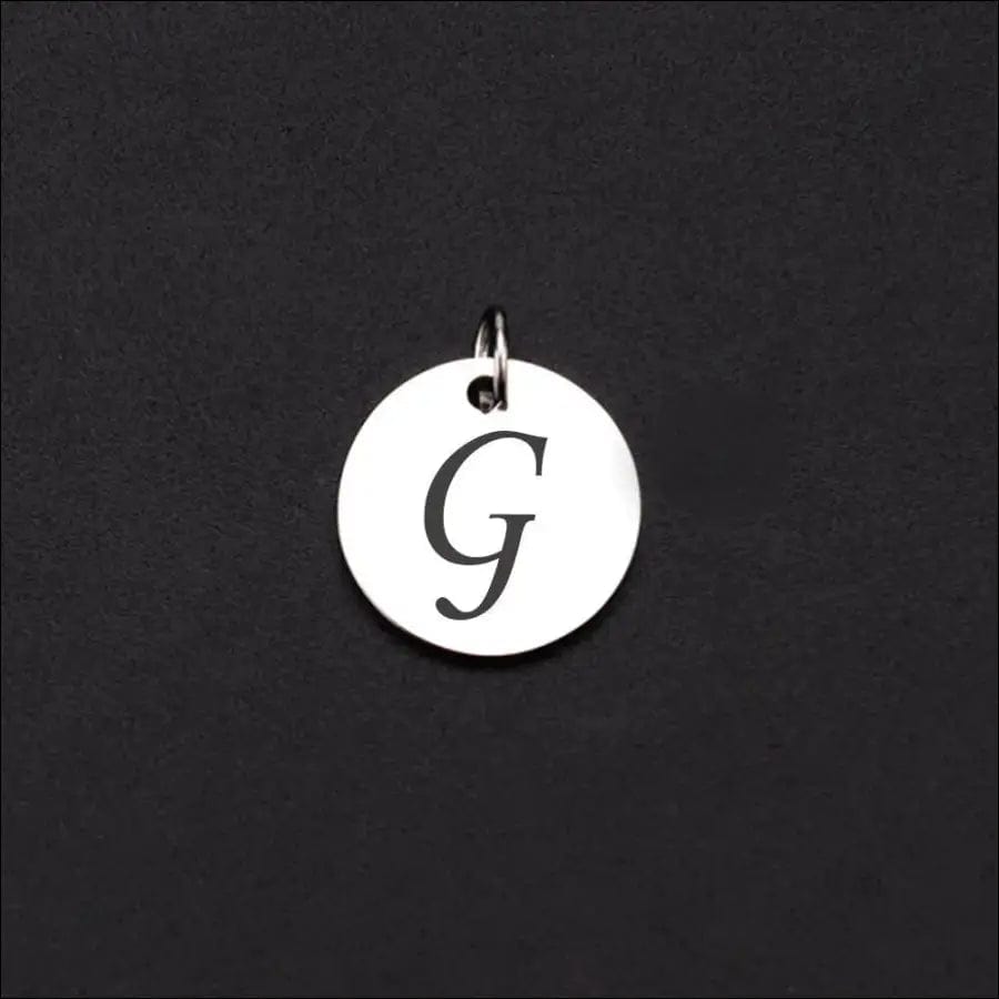 Magnetisches Armband mit Buchstaben - G / Schwarz -