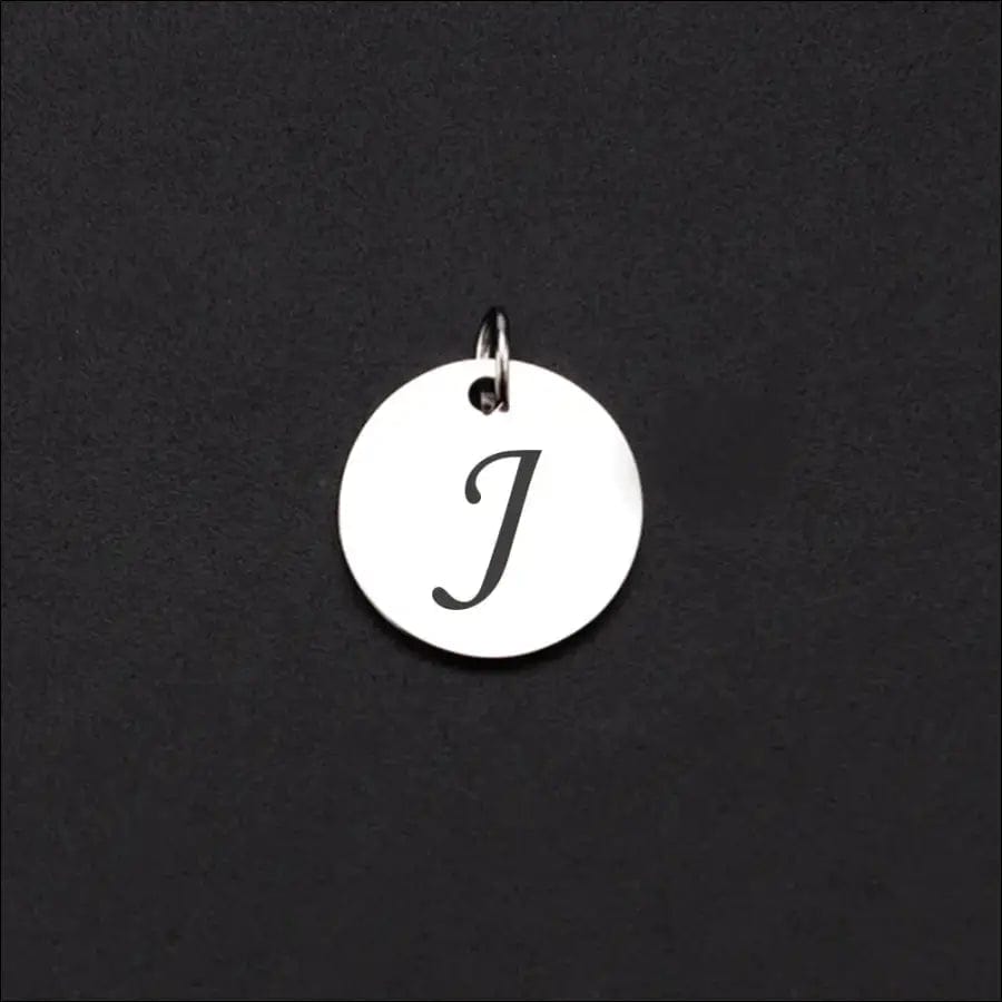 Magnetisches Armband mit Buchstaben - J / Schwarz -