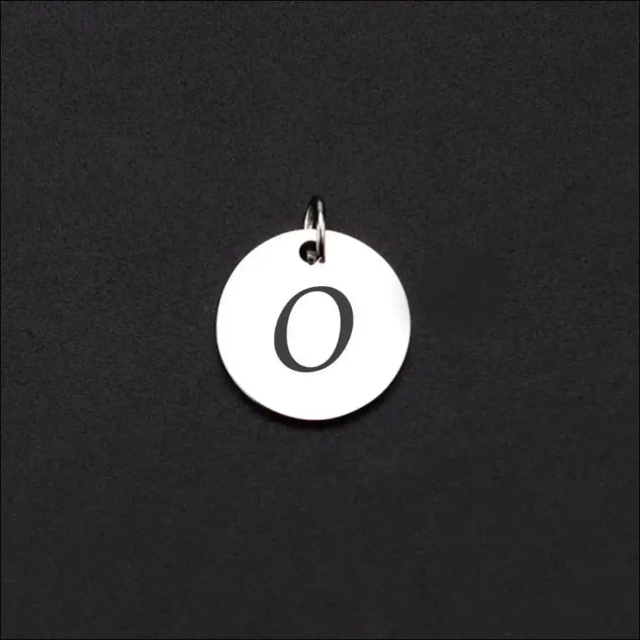 Magnetisches Armband mit Buchstaben - O / Schwarz -