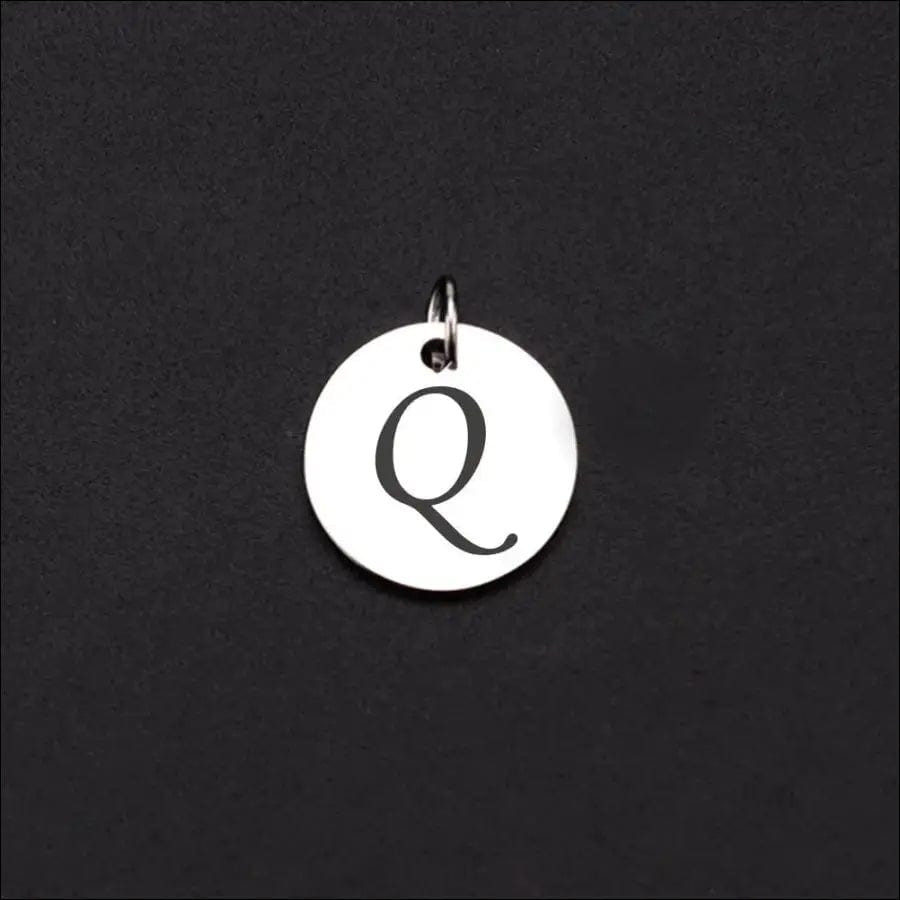 Magnetisches Armband mit Buchstaben - Q / Schwarz -