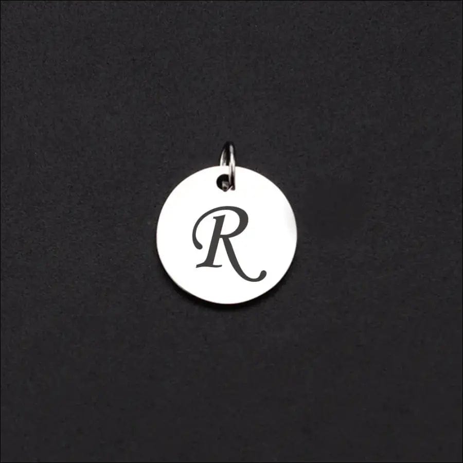 Magnetisches Armband mit Buchstaben - R / Schwarz -
