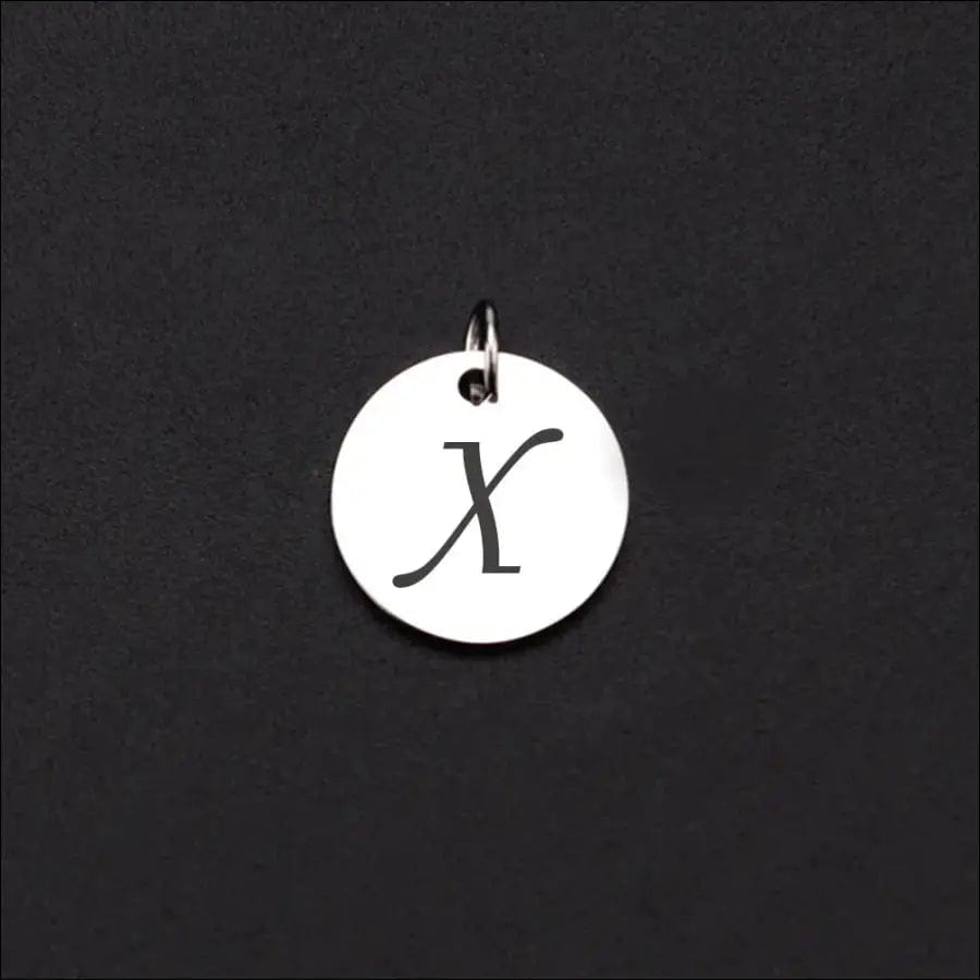 Magnetisches Armband mit Buchstaben - X / Schwarz -