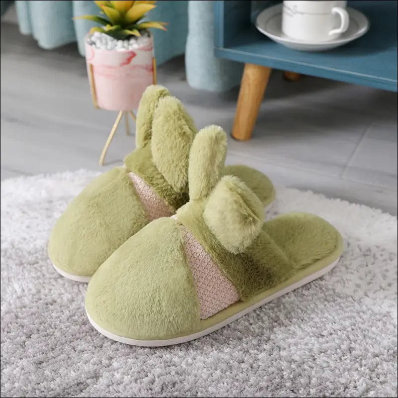 Mao flush shoes winter new thickened rabbit figurine indoor