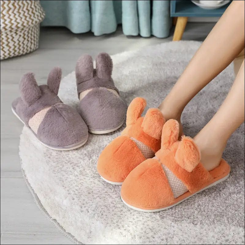 Mao flush shoes winter new thickened rabbit figurine indoor