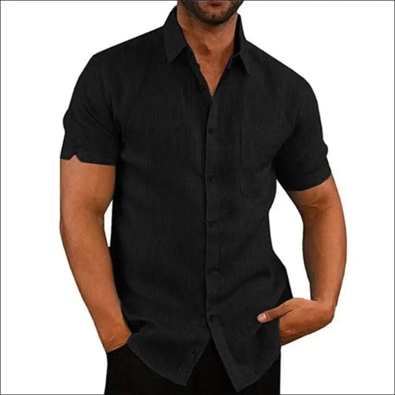 Men Short Sleeve Gym Soccer Shirts Linen Sport Running Shirt