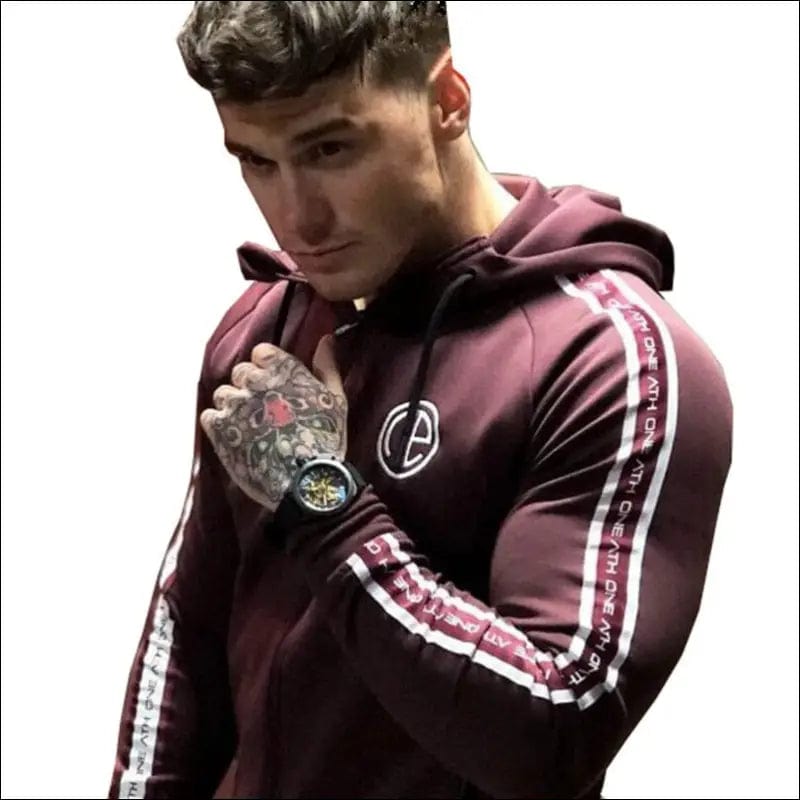 Men Sport Suit Bodybuilding Jacket Pants Sports Suits