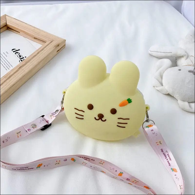 Meng cute rabbit purse children’s shoulder diagonal bag 2021