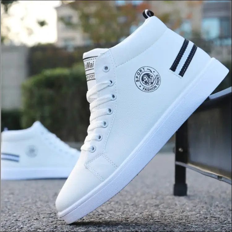 Men’s casual shoes - White black / 43 -