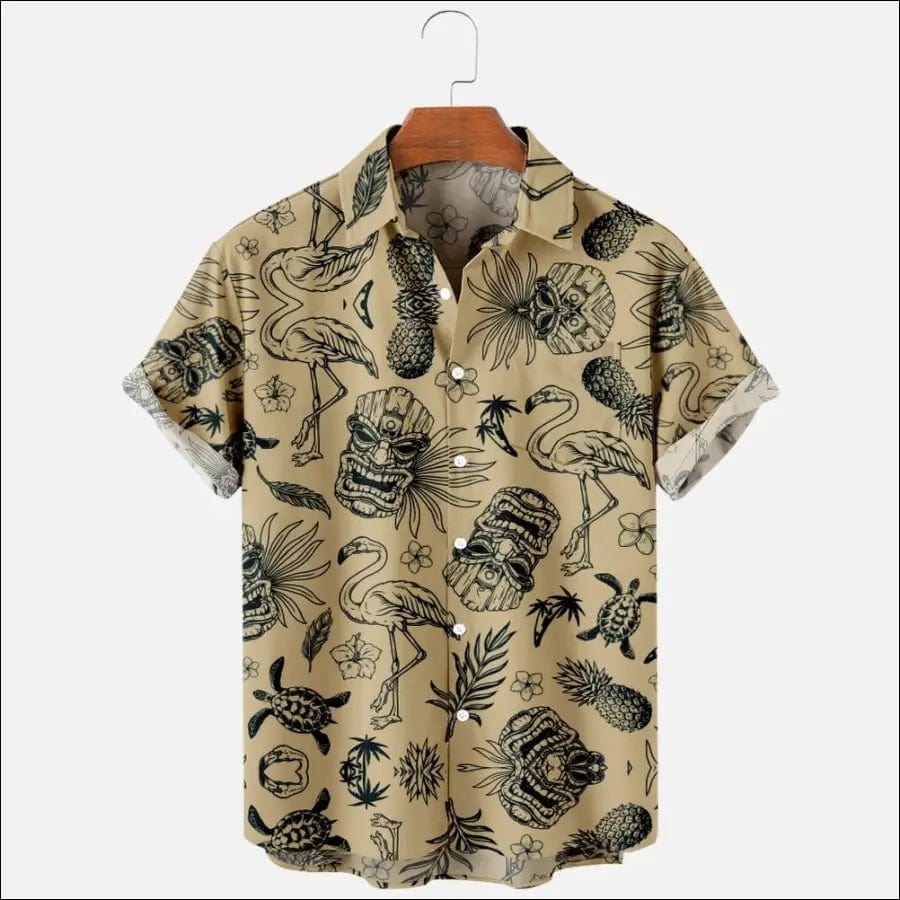 Men’s Fashion Summer T-shirt Hawaii 3D Printing Comfortable