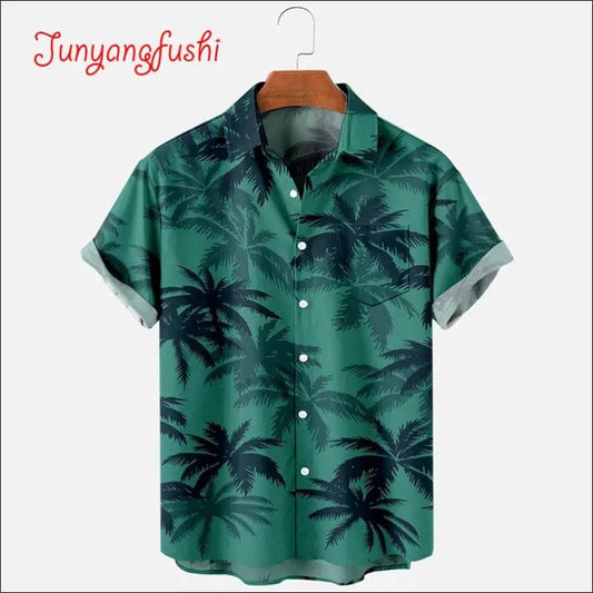 Men’s Fashion Summer T-shirt Hawaii 3D Printing Comfortable