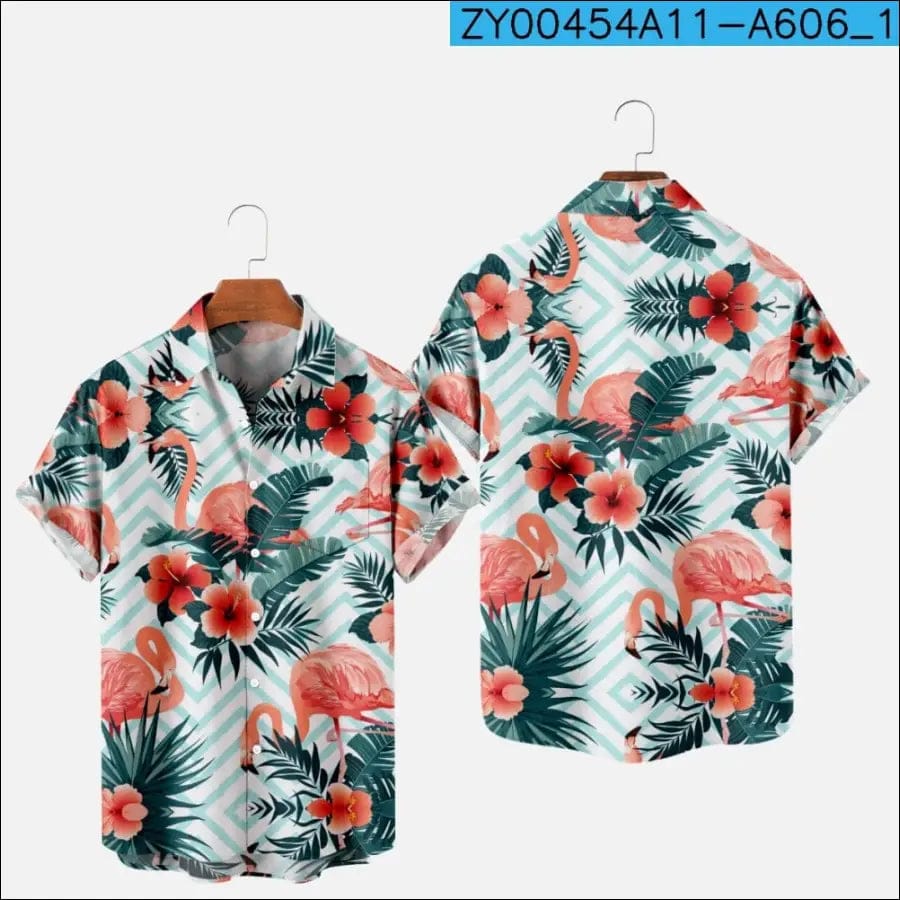 Men’s Fashion Summer T-shirt Hawaii 3D Printing Comfortable