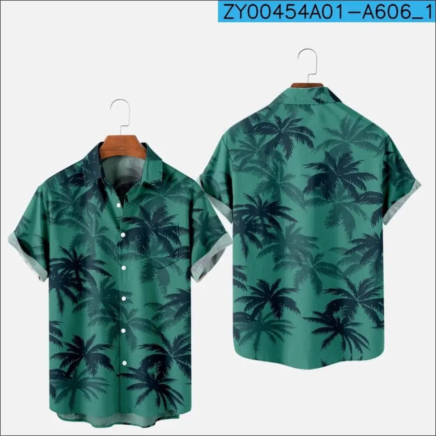 Men’s Fashion Summer T-shirt Hawaii 3D Printing Comfortable