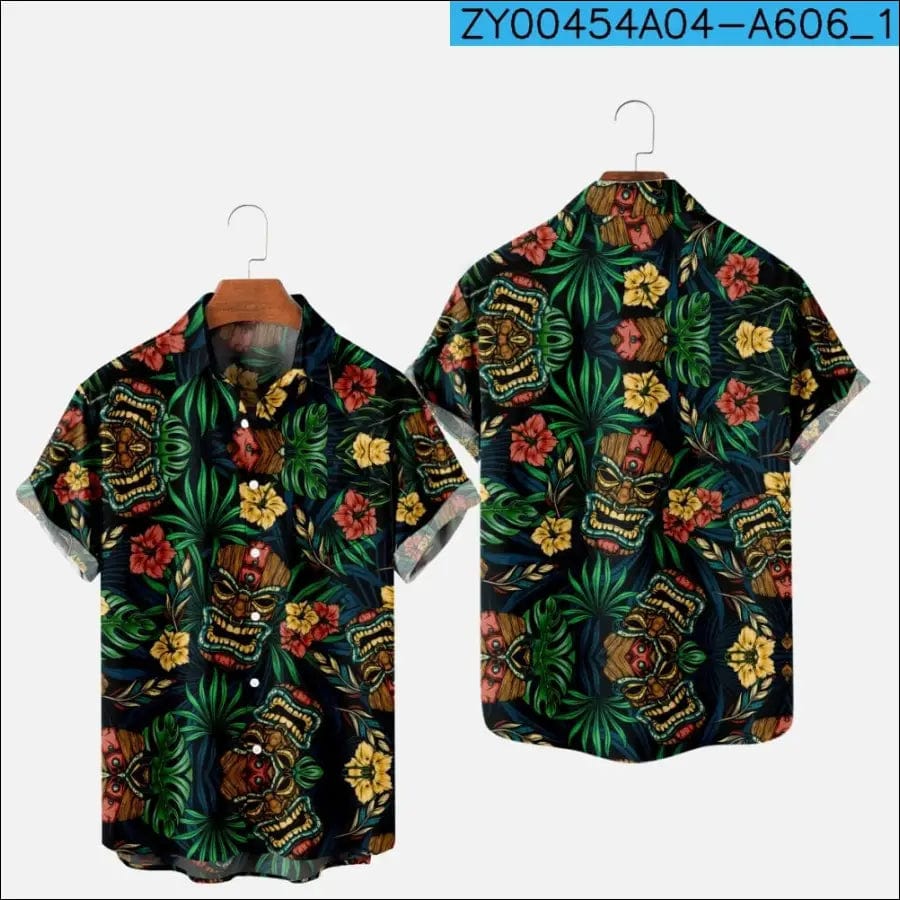 Men’s Fashion Summer T-shirt Hawaii 3D Printing Comfortable