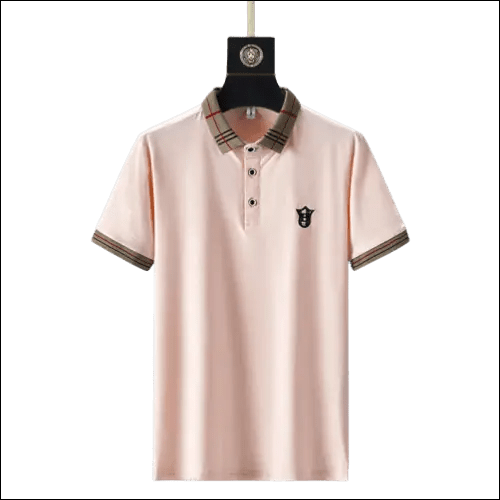 Men’s Khaki Polo Shirt | Summer European Embroidered Design