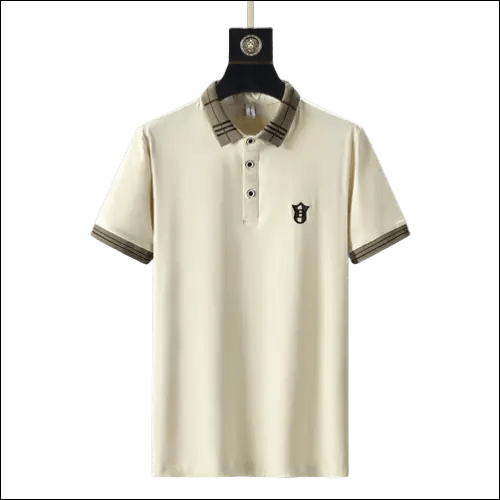 Men’s Khaki Polo Shirt | Summer European Embroidered Design