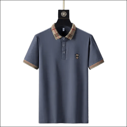 Men’s Khaki Polo Shirt | Summer European Embroidered Design