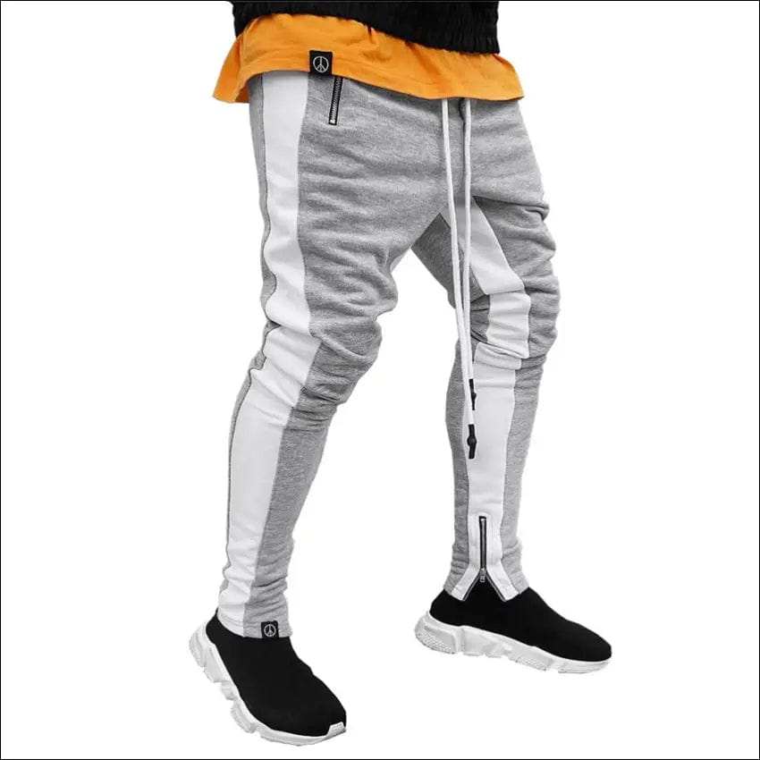 Men’s Long stripe sweats - 97550840-black-and-white-m BROKER