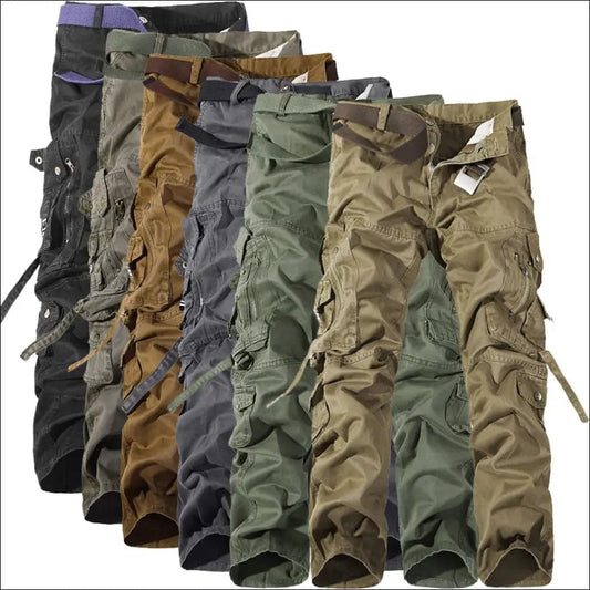 Men’s Multi-pocket Cargo Pants - 90305567-armygreen-28