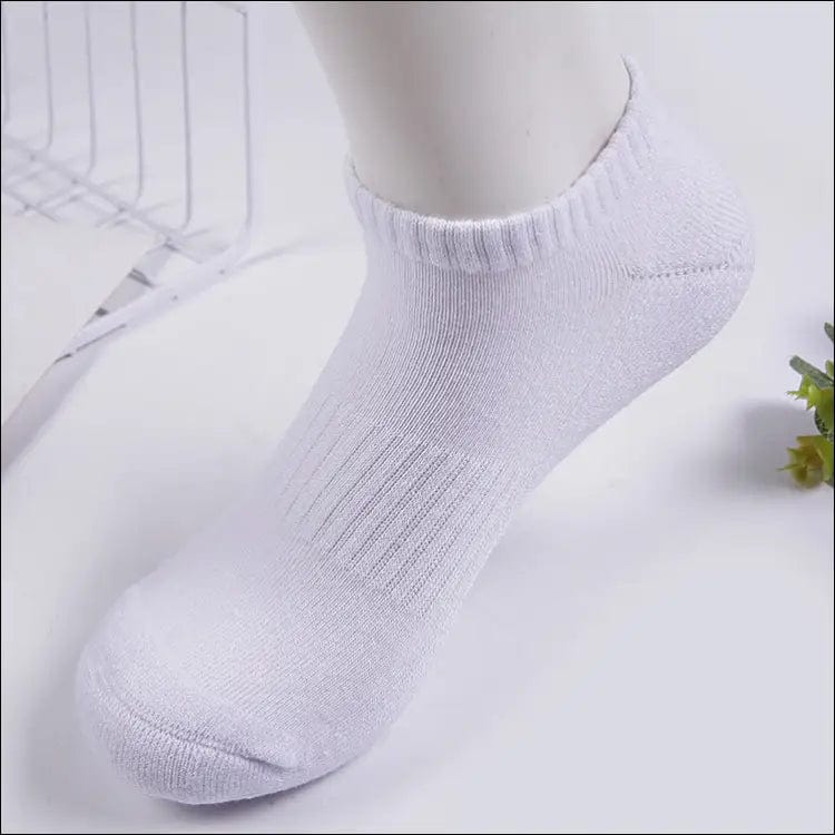 Men’s towel sports socks spring and autumn thick short tube