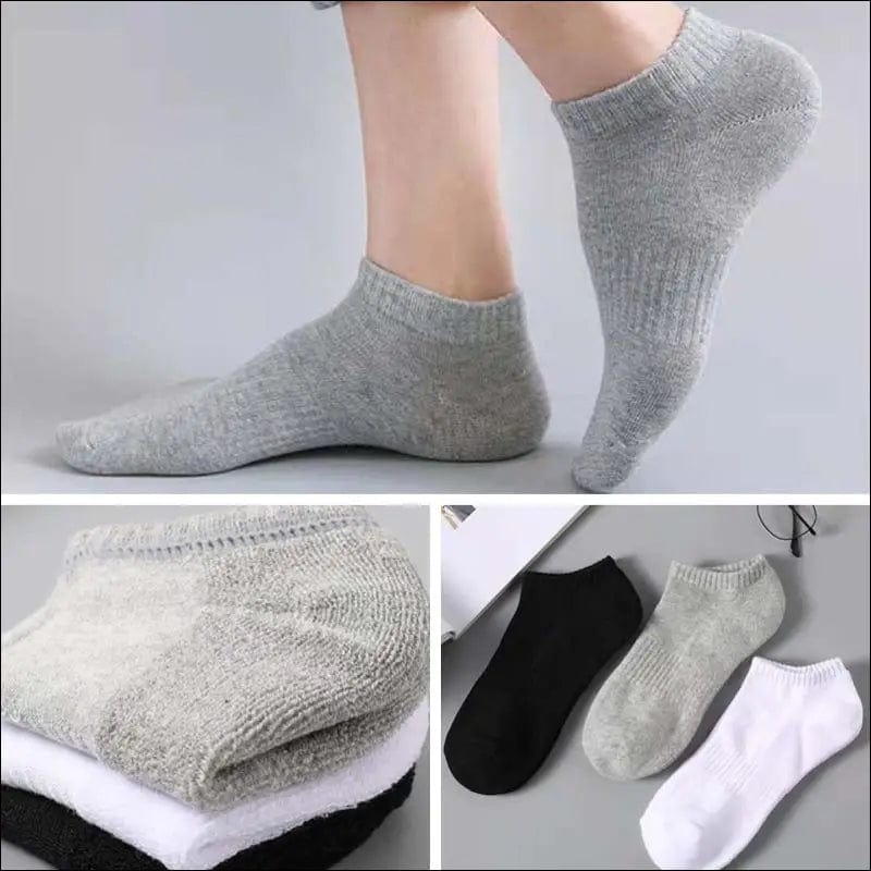 Men’s towel sports socks spring and autumn thick short tube