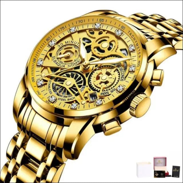 Men’s Watches Tourbillon Rotating Window Fashion Quartz