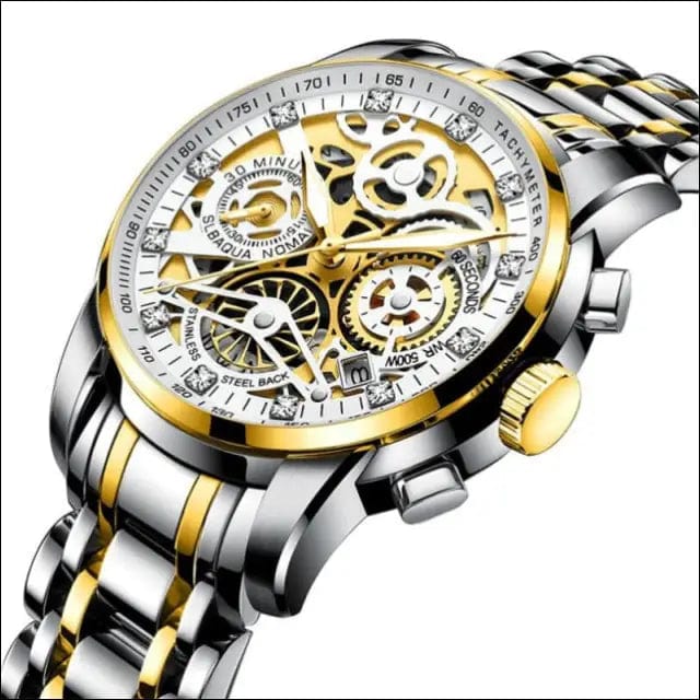 Men’s Watches Tourbillon Rotating Window Fashion Quartz