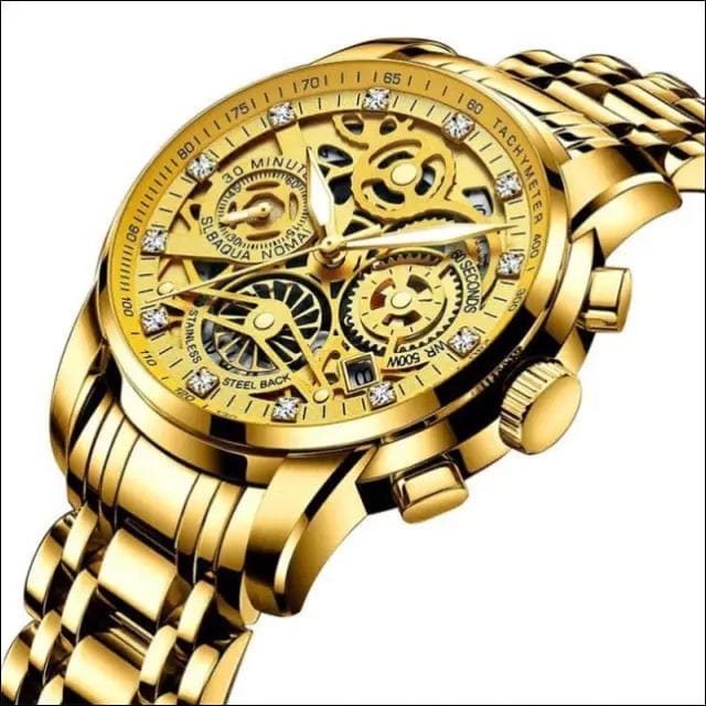 Men’s Watches Tourbillon Rotating Window Fashion Quartz