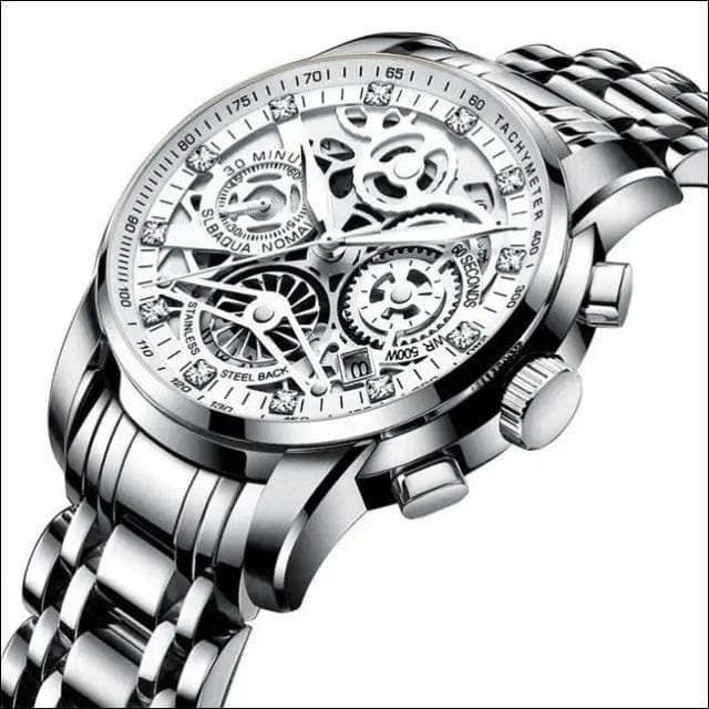 Men’s Watches Tourbillon Rotating Window Fashion Quartz