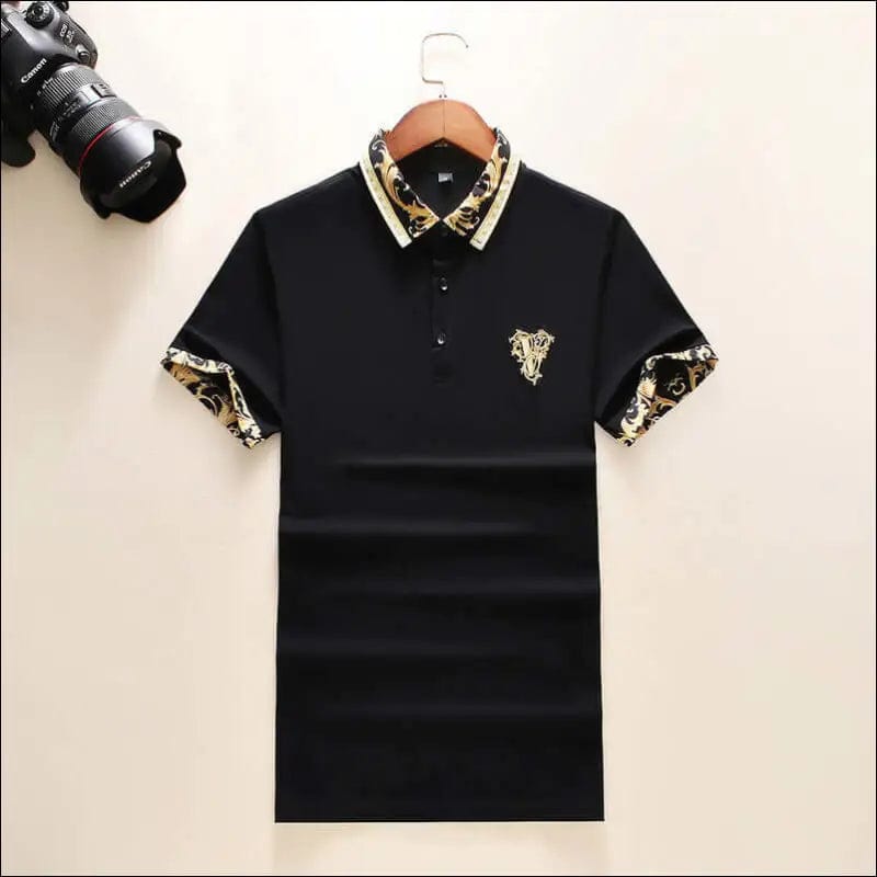 Men’s White Embroidery Design Polo Shirt | Fashion -