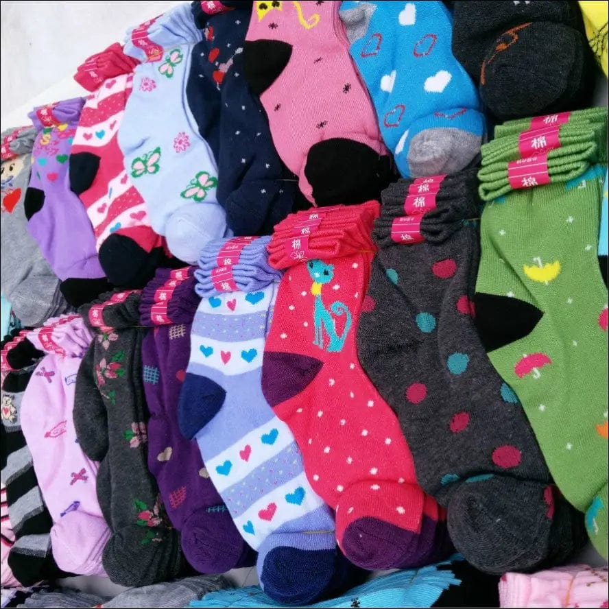 Middle-aged casual middle tube cotton socks old woman winter