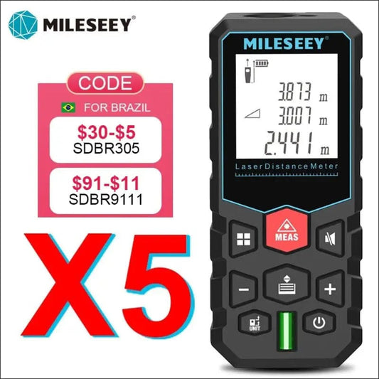 Mileseey laser distance meter electronic roulette digital