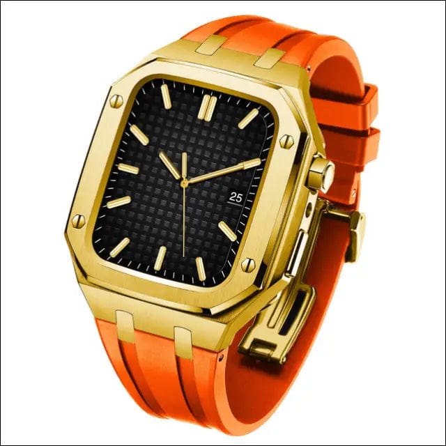 Modification Kit for Apple Watch (45MM) - Orange--Gold /