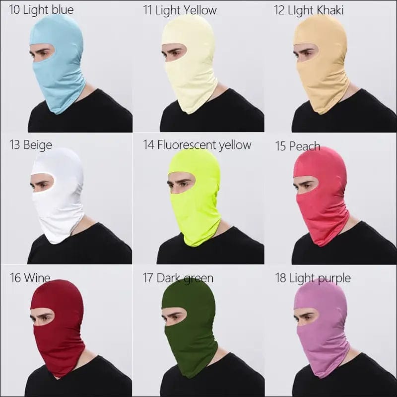 Motorcycle Mask Cycling Balaclava Full Cover Face Hat Quick